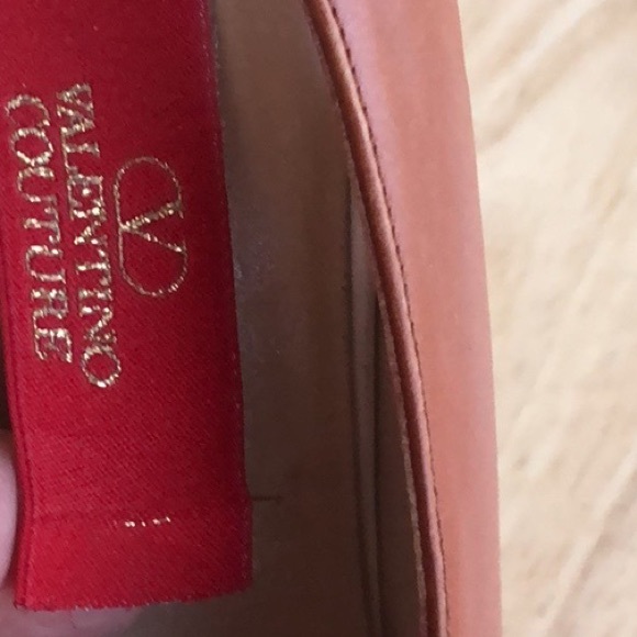 Beautiful Valentino Couture Size 8.5 brown & white sling back pump heels Italy - Picture 5 of 13